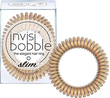 Invisibobble SLIM Bronze Me Pretty - утонченная резинка для волос бронзовый (3 шт.) 332862709 - фото 4609