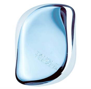 Компактная расческа для волос синий металлик голубой Tangle Teezer Compact Styler Sky Blue Delight Chrome 2430 - фото 5903