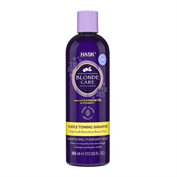 Оттеночный фиолетовый шампунь для светлых волос Hask Blonde Care Purple Shampoo 355 мл 2573 - фото 6337