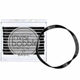 Invisibobble BASIC True Black - резинка для волос черный (10 шт.)