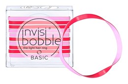 Invisibobble BASIC Jelly Twist - резинка для волос красно-розовый (10 шт.)