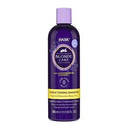 Оттеночный фиолетовый шампунь для светлых волос Hask Blonde Care Purple Shampoo 355 мл