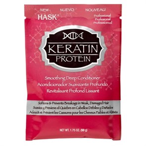 Маска для придания гладкости волосам с протеином кератина  Hask Keratin Protein  50 мл пакет